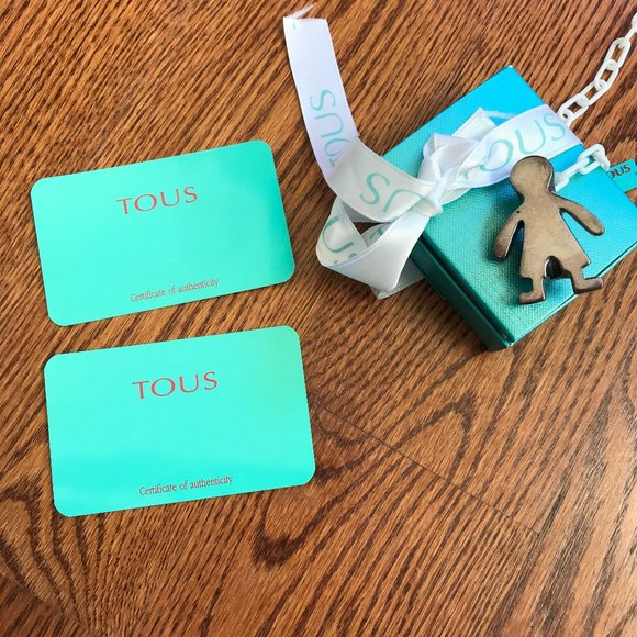 Tous Boy Charm Safety Pin Sterling Silver Vintage Jewlery Rare 1.75" with Box - Picture 9 of 11